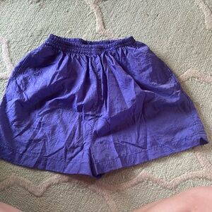 purple athlete shorts